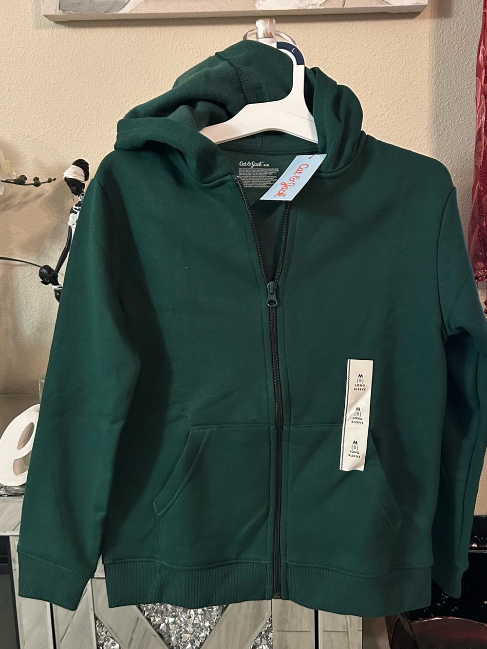 Cat & Jack Dark Green Full-Zip Hoodie for Kids